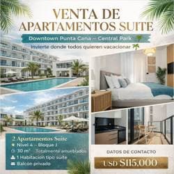 Apartment for sale in Downtown Punta Cana, Bávaro
